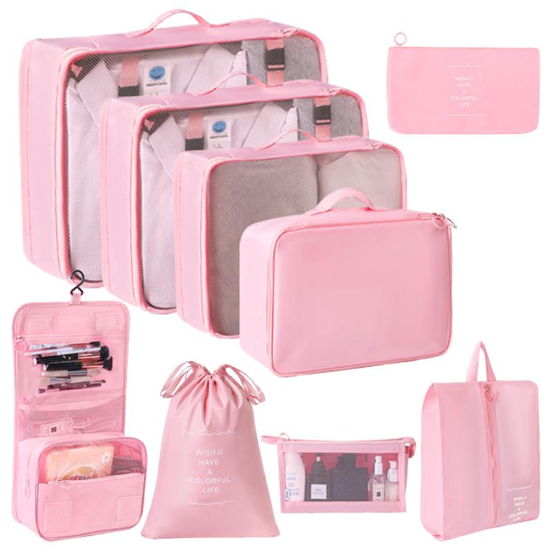 6/7/8/9/10 шт. Набор дорожных органайзеров для хранения сумок для чемоданов, набор кубиков, чехлов, переносных чемоданов, одежды, обуви, аккуратных складных мешочков