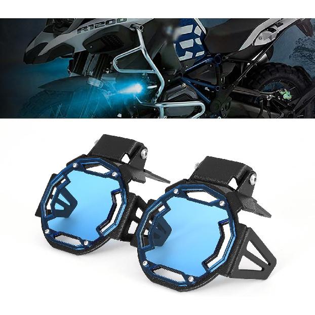 2 PCS Motorcycle Fog Light Cover Bulb Light Guards Protector for R1200GS F800GS R1250GS F850GS F750GS ADV(Yellow)
