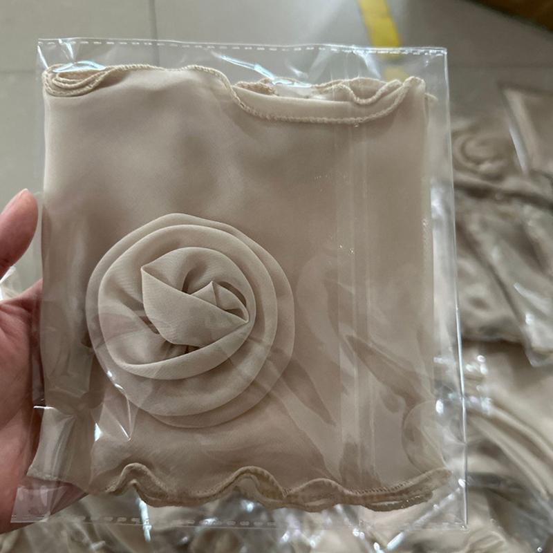 26 Colors Decorative Headscarf Solid Pink Rose Knitted Scarf Shawl Shawl Flower Sunscreen Headscarf Ladies Office Scarf