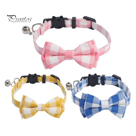 Британский клетчатый кошачий воротник, галстук-бабочка, отрывная ткань, ожерелье для домашних животных с медными колокольчиками, классический дизайн, шейный воротник для мальчиков и девочек, кошек, щенков, собак