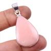 Подвеска из натурального розового опала ручной работы из стерлингового серебра 925 пробы 1,75 дюйма w5J54