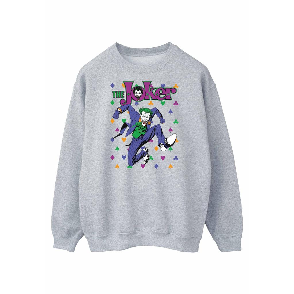 DC Comics Mens Batman Joker Cards Jump Sweatshirt