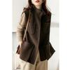 Solid Color Women's Woolen Vest Coat - Japanese & Korean Style