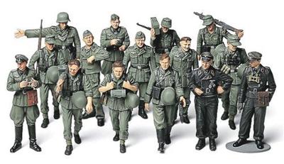 Tamiya Военная миниатюра, набор для марша немецкой пехоты, пластиковая модель 32530 1/48 № 30