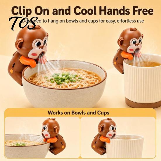 Hands-free Food Fan Cooling for Hot Noodles And Soup, Portable Clip-on Mini Dorm Room Gadget Fan, Instant Noodle Cooler Office Use Travel