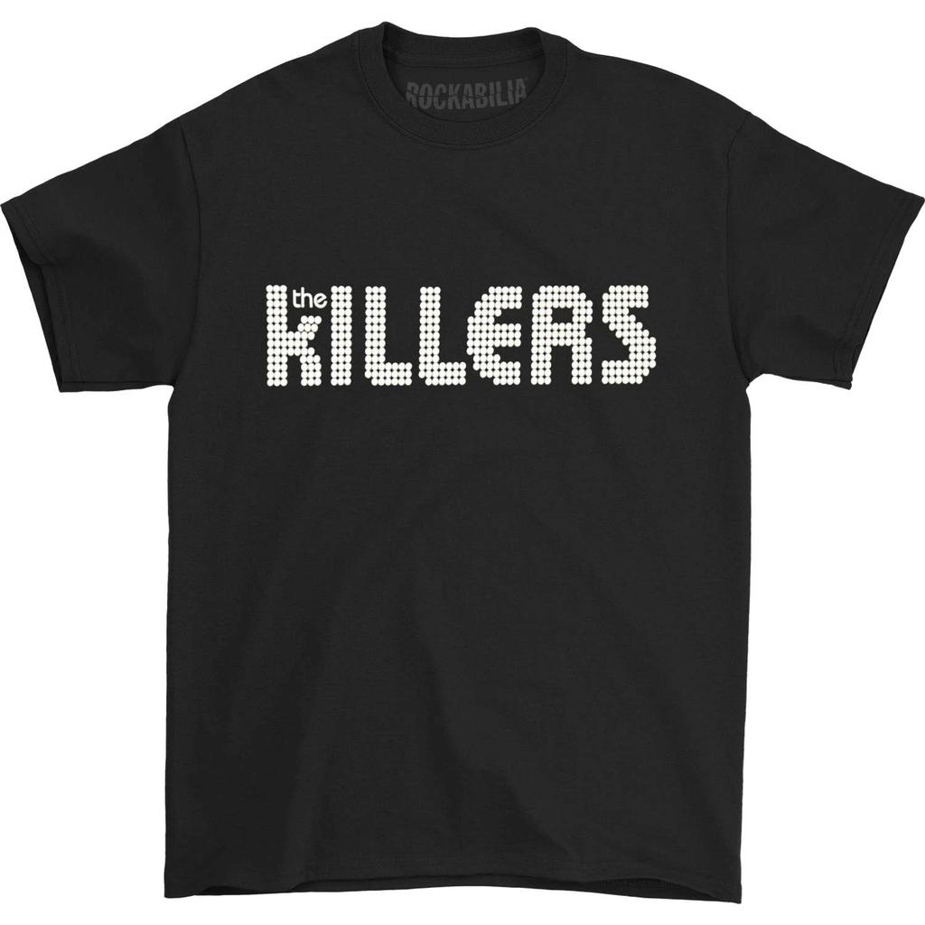 Men's Killers Classic White Logo On Super Soft Black Tee Slim Fit T-shirt