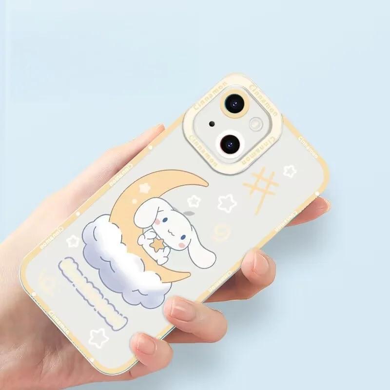 Милый и красивый чехол Cinnamoroll для Xiaomi Redmi 15C Note 15 Pro 14C Note 14 13 12 10 11 Pro Plus 11S 13C 12C 5G 4G Прозрачный корпус