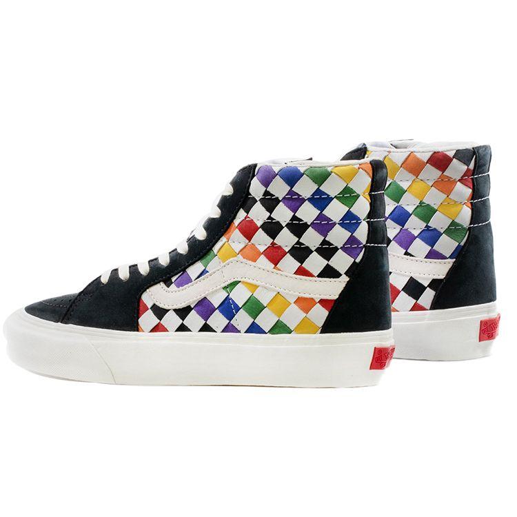 Vans Кроссовки унисекс Sk8-Hi VLT LX Pride, разноцветные, зефирные, радужные, VN0A4CS55A8