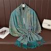 Bohemia Style Winter Scarf Shawl Cashmere Wrap Paisley Jacquard Tassels Neckerchief For Women Muslim Hijab Luxury Pashmina