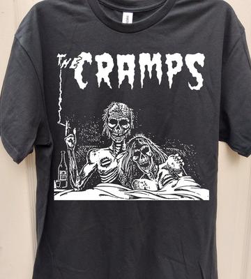 The Cramps Черная Хлопковая Футболка с Коротким Рукавом Унисекс S-5XL Мужская Женская VN0945 Унисекс Футболка