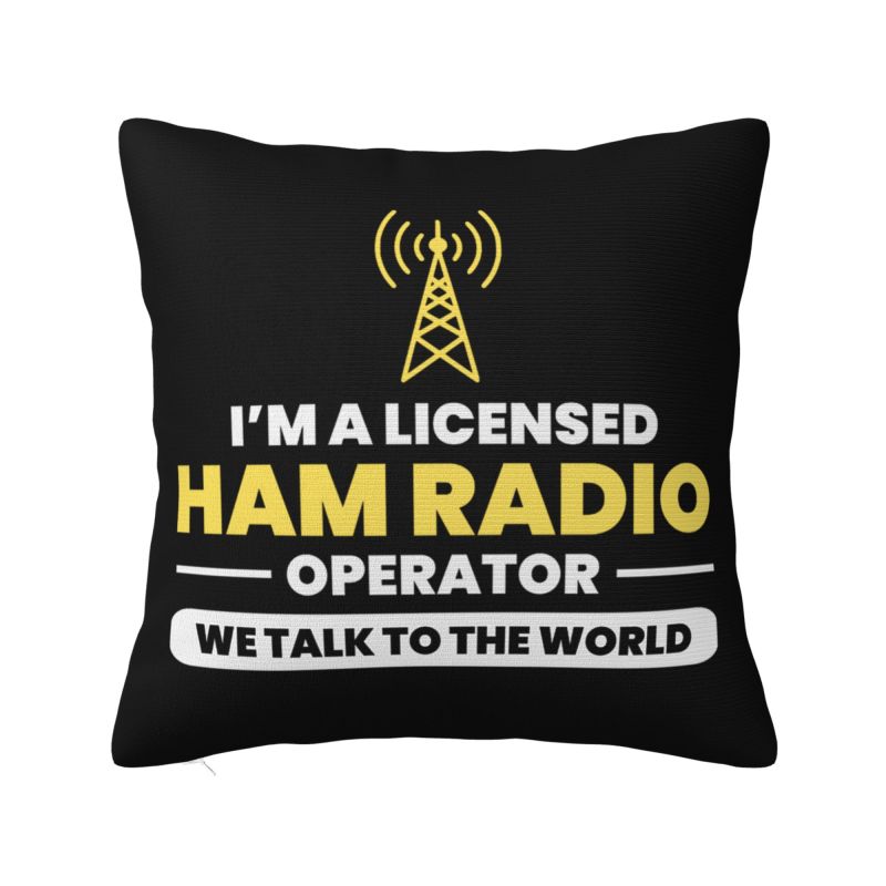 Официальная наволочка для подушки с изображением оператора любительской радиосвязи см Мягкая наволочка для декоративной подушки Постельное белье Наволочка для диванной подушки