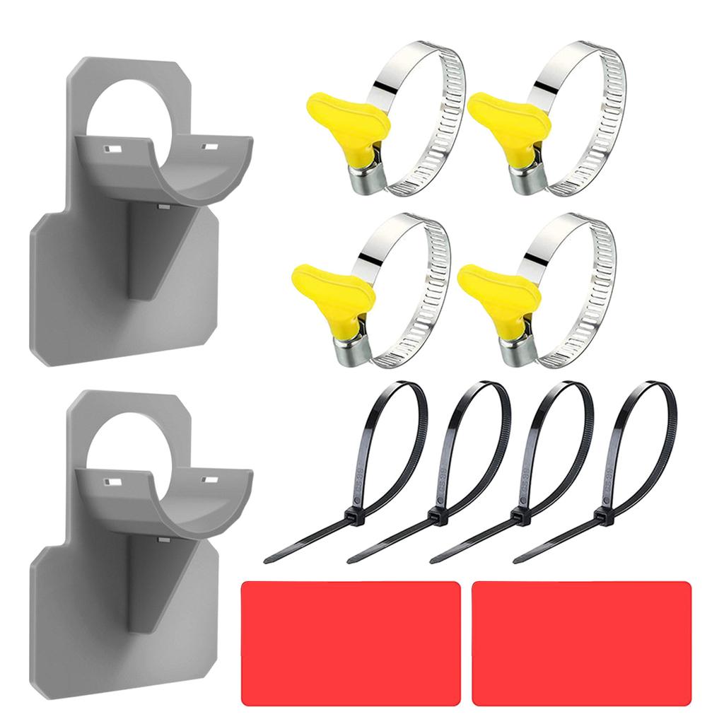 Пластиковые держатели для труб бассейна, кронштейны для поддержки шланга надземного бассейна с лентой и хомутами для кабельных стяжек