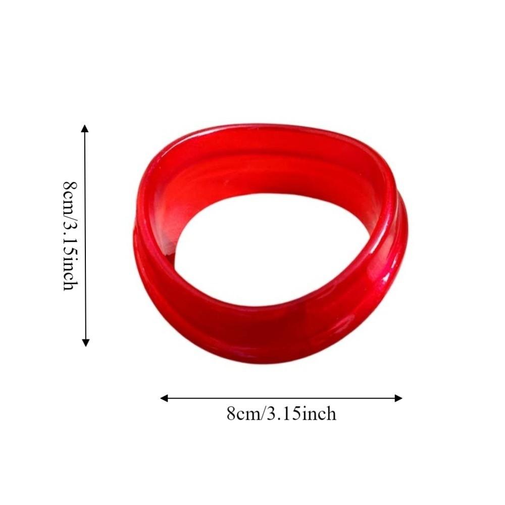 Bohemian Irregular Wide Bracelet Europe American Style Colorful Hand Ring Resin Bangle Women Gift