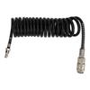 3 Meters Recoil Air Hose Black Reinforced Abrasion Resistant Inflator Extension Tube with Bend Restrictor for Air