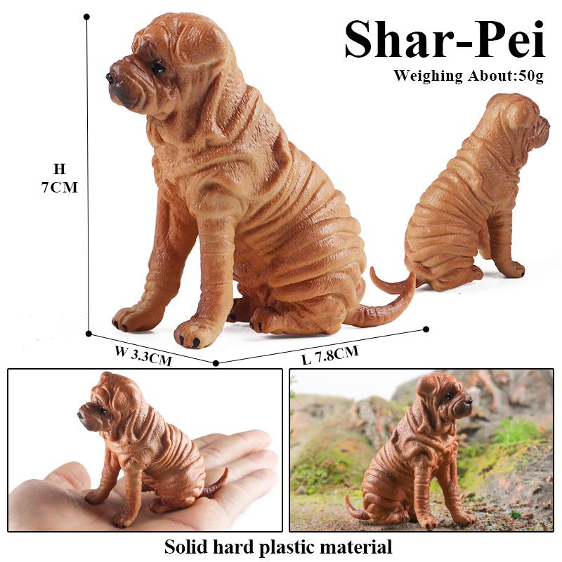 Oenux Новые фигурки домашних животных, собак с фермы, Ротвейлер, Колли, Хаски, Бульдог, Шнауцер, Модель, Фигурки, Симпатичное украшение для дома, Детская игрушка