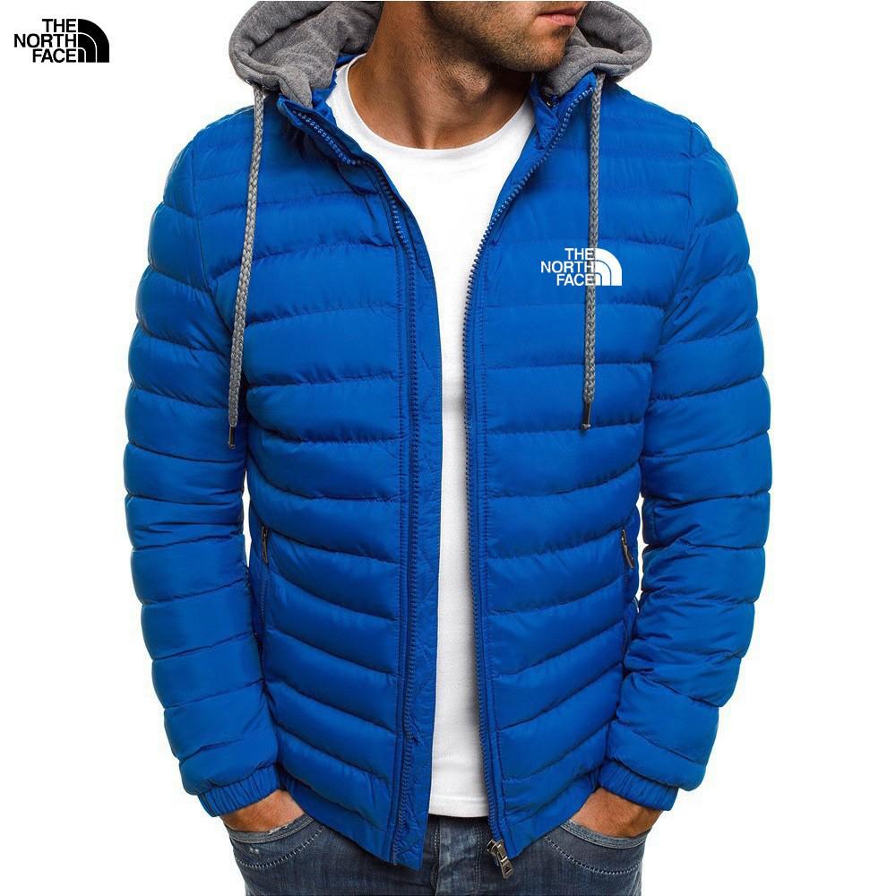 Мужская повседневная теплая хлопковая куртка с капюшоном в корейском стиле - Верхняя одежда с хлопковой подкладкой для улицы