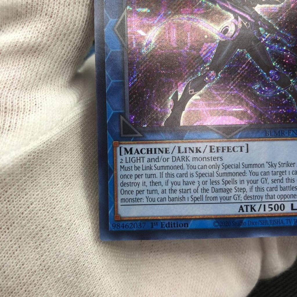 Yu-Gi-Oh! Английская версия Небесный Страйкер Ас Азалия Секретная Редкая - BLMR-EN052 3