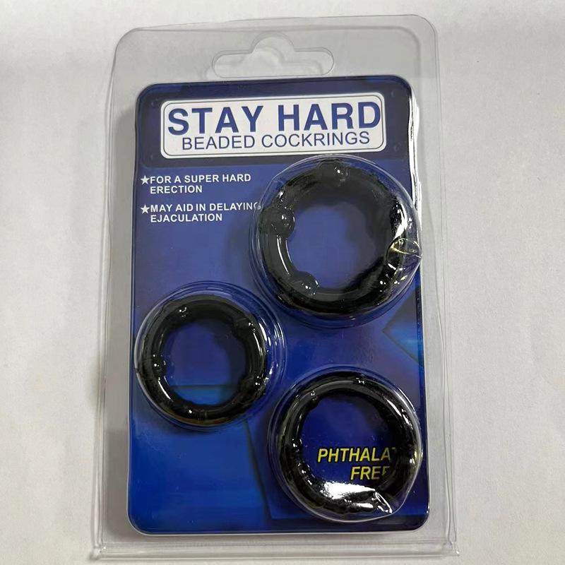 3pcs Male Sex Lock Essence Penis Rings Delayed Ejaculation Chastity Device Lasting Cock Ring For Male Couple Adult Sex Products