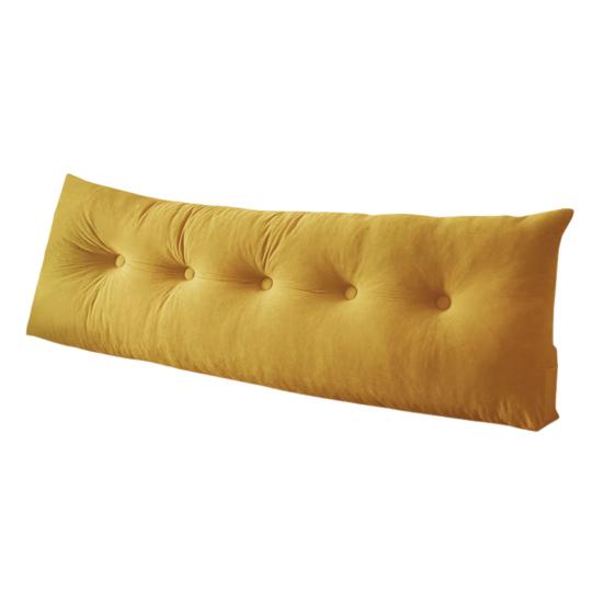 Headboard Wedge Pillow Bedhead Triangular Headboard Pillow Ergonomic Backrest Bolster Cushion with Side Pocket for Dorm Bed Sofa