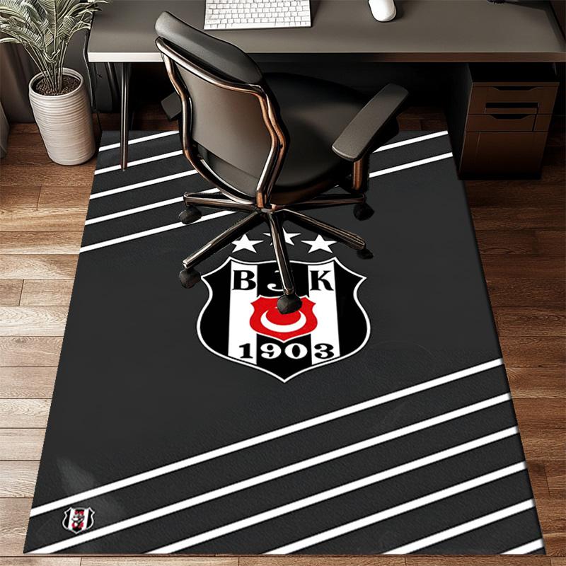Besiktas Crest Legacy 1903 Rug Office Floor Mat - Machine Washable for Bedroom, bedroom, livingroom, Room Decor Fan Gifts Christmas