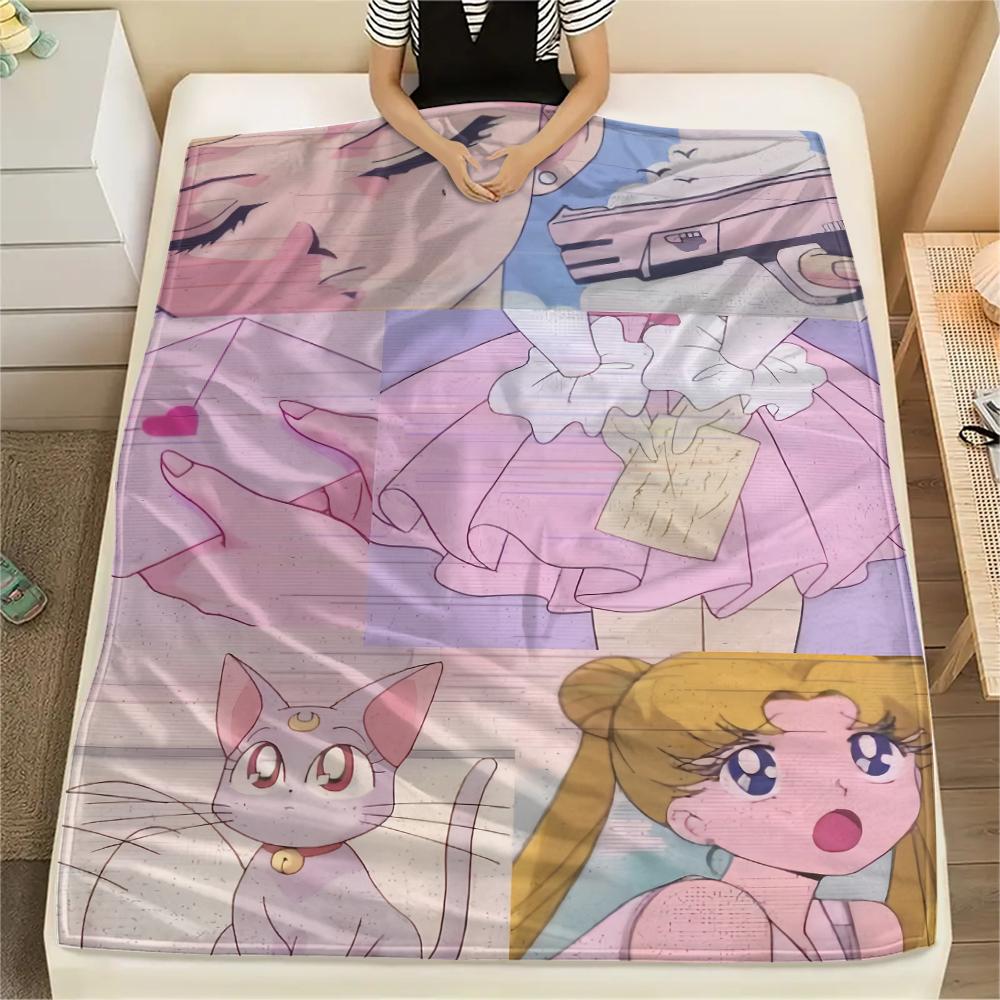 Sailor Moon Tsukino Usagi Main Blanket, Sailor Moon Fan Soft Throw, Great Gift.chl