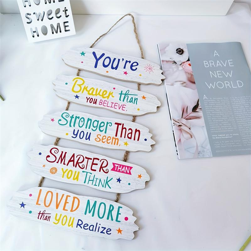 Вдохновляющая подвесная табличка с цитатами на английском языке, отлично подходит для украшения дома, гостиной, офиса, подарка на праздник