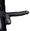 Hollow Strap Ribbed Strap-On Dildo 16 X 4cm