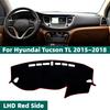 Для Hyundai Tucson TL TLE NX4 2015~2026 Панели приборной панели автомобиля Козырек от солнца Чехол ПротивоУФ Коврик на панель Пылезащитный Нескользящий Коврик Аксессуары