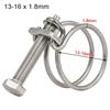 1Pc Double Wire Pipe Clip Assortment Kit Pipe Hoop Hose Clamp  Fuel Tube Water Pipe Ventilation Pipe