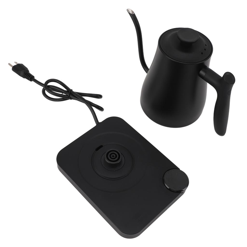 1L Electric Kettle 1200W Fast Boiling Stainless Steel Gooseneck for Pour over Smart Temperature Control for Coffee Brewing