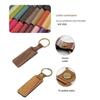 Rectangle Wooden Keychain Pendant - Business Gift In OPP Packaging
