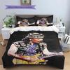 Carlos Santana Guitar Player Rock Music Portrait Print Duvet Cover Set 3 Pieces Guitarist Art Bedding Bedroom Decor Without Pillow Core Comforter