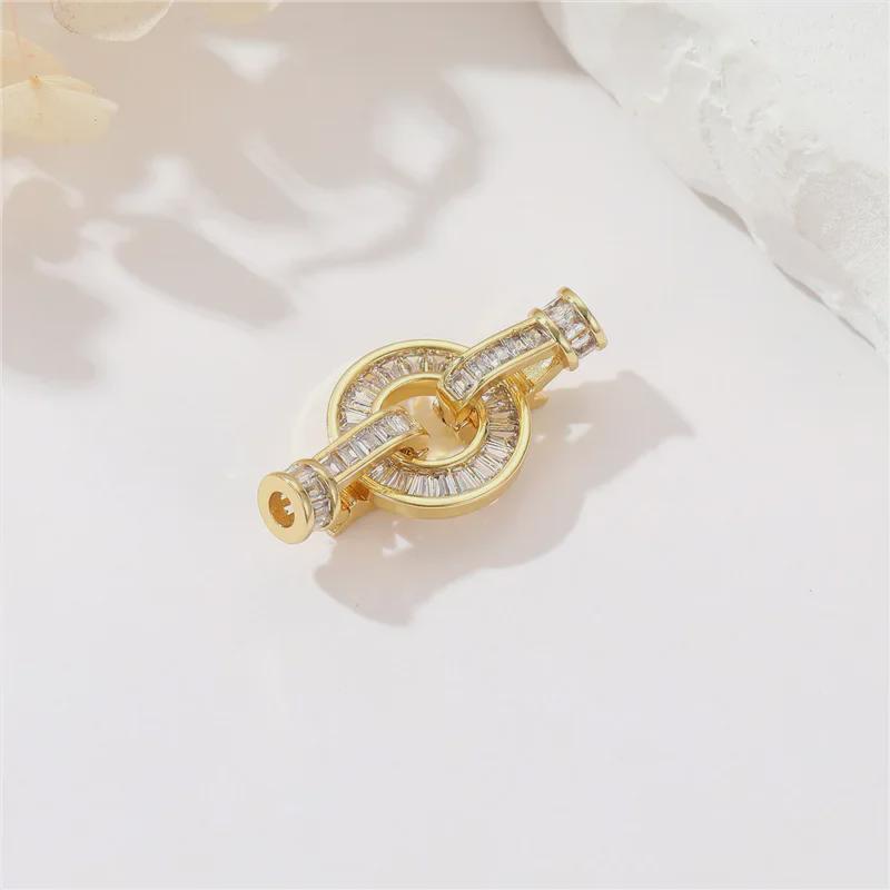 Zhongxing 14K Gold Pearl Necklace & Bracelet Clasp for DIY Jewelry