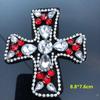 3D ремесленные бисерные хрустальные стразы крест дизайн нашивки аппликация пришить нашивки сумки для одежды украшенные DIY шитье