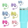 Reusable Bow Straw Cover Cap for Stanley 40/30 Oz Tumbler Cups for 7-8mm Straws
