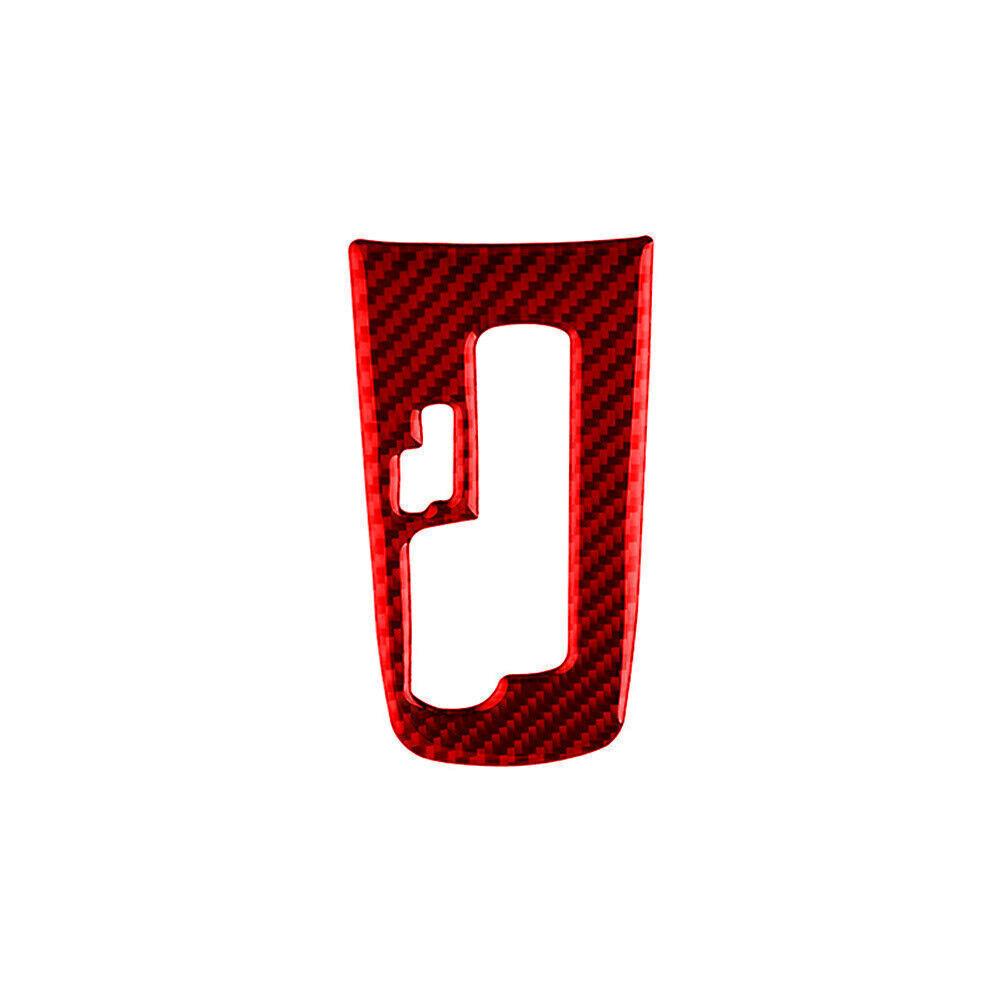 Red Carbon Fiber Interior Gear Shift Cover Trim For Chevrolet Cruze 2009-2015