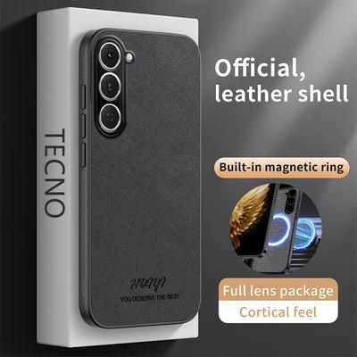 Роскошный деловой кожаный мягкий чехол-книжка с магнитной застежкой для Infinix Tecno Spark 40 Pro Plus Spark40Pro+ чехлы для телефона Capa