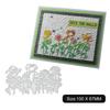 Plant Man Eating Flower Framework Metal Silvery Stencil Embossing Cutting Dies For Diy Scrapbooking Paper Album Cards Making