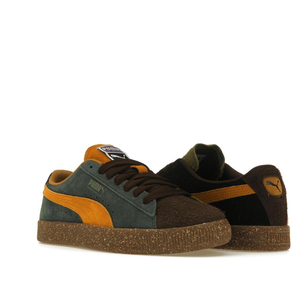 Puma Perks and Mini X Suede Vintage BIO/VERSE Unisex Sneakers Brown Dark-Chocolate Burnt-Olive 387036-01