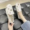 Fashion Women's Mesh Flat Bottomed Hollowed Out Cloth Shoes Summer Breathable Large Size Single Shoes Casual Shoes Women  Womenshoes