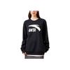 Anta Lifestyle Series Letter Logo Printed Casual Pullover Long Sleeve Hoody Unisex Hoody Black 972338723-4