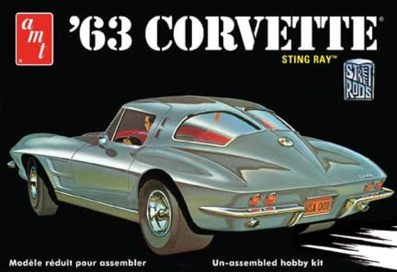 Platz 1963 Chevrolet Corvette Stingray Plastic Model 1/25
