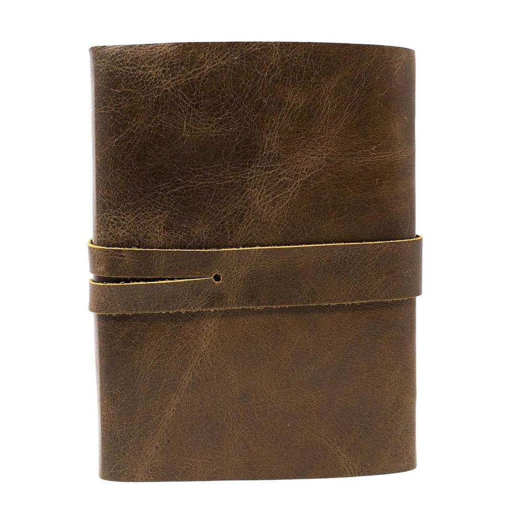 Finished Leather Journal With Pen Notepads for Men & Women Best Gift for Art Sketchbook, Travel Diary (7x5x2 Inches)