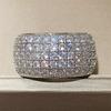 Кольцо Sterling Micro Paved 5 Lines CZ для женщин, модное, роскошное, женское, обручальное, обручальные кольца, ювелирные изделия, популярные
