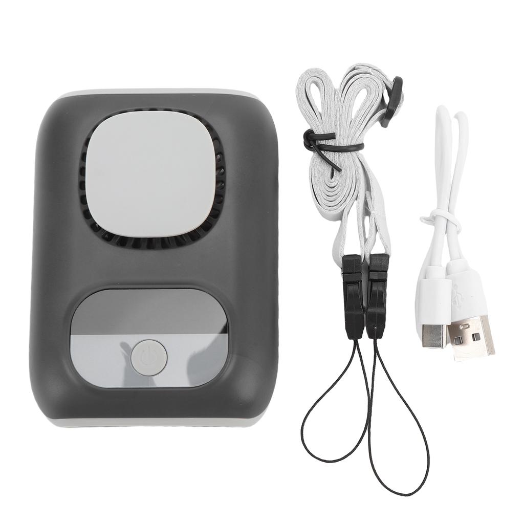 Персональный поясной вентилятор 4000 мАч, перезаряжаемый подвесной шейный вентилятор с 5 скоростями, бесщеточным двигателем для кемпинга, улицы, стройплощадки