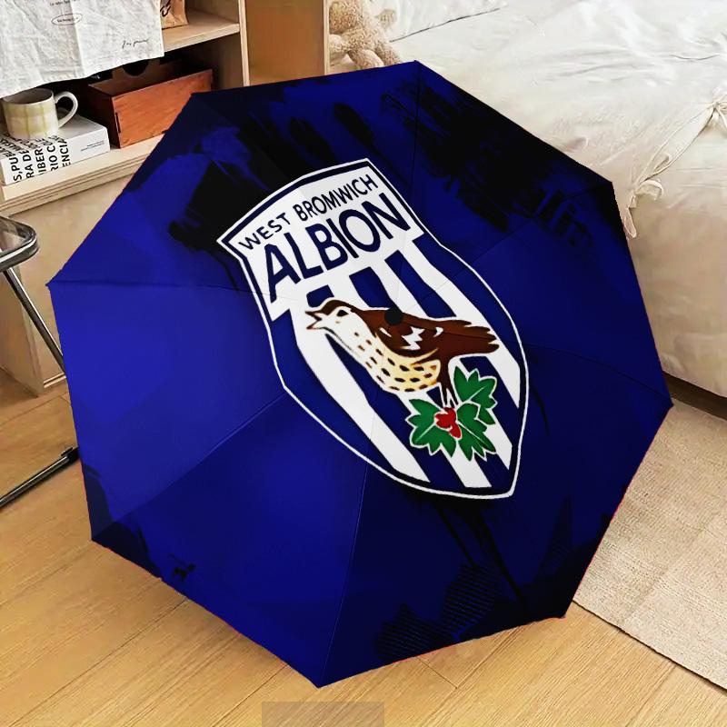 Bromwich Albion Automatic Folding Umbrella - 8-Rib Travel Umbrella with Auto Open/Close & Portable Gifts for holidays or birthdays