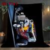Vintage Car 2D Flat Pattern Flannel Blanket High Quality All Seasons Warmth and Comfort Perfect for Christmas Gifts.NMT0928298