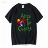 Alice In Chains Участник группы Музыка S 234XL черный Рубашка E496 винтажная Стирка Легкая Универсальная Растягивающаяся мужская Дышащая Повседневная