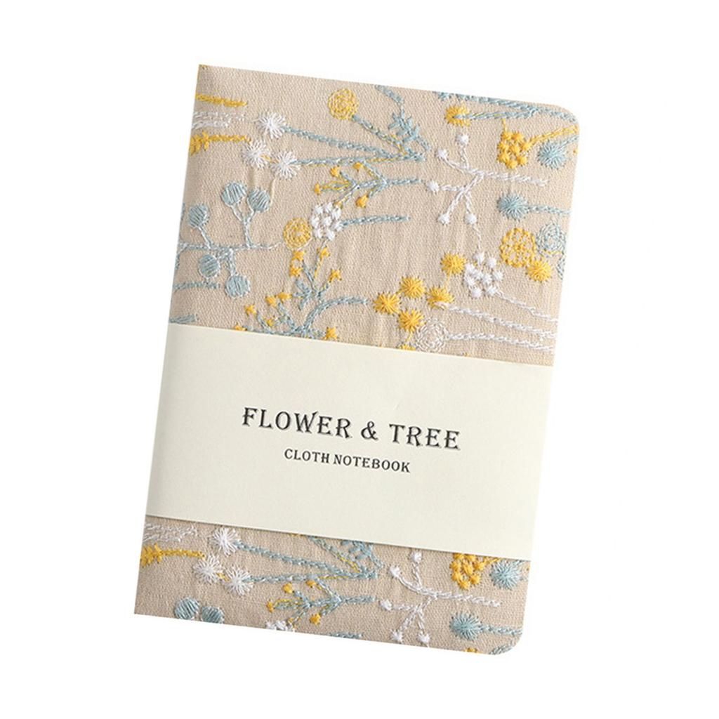 Вышитый блокнот на 256 страниц, небольшой блокнот в линейку для студентов, женщин, пишущих журналы в твердом переплете