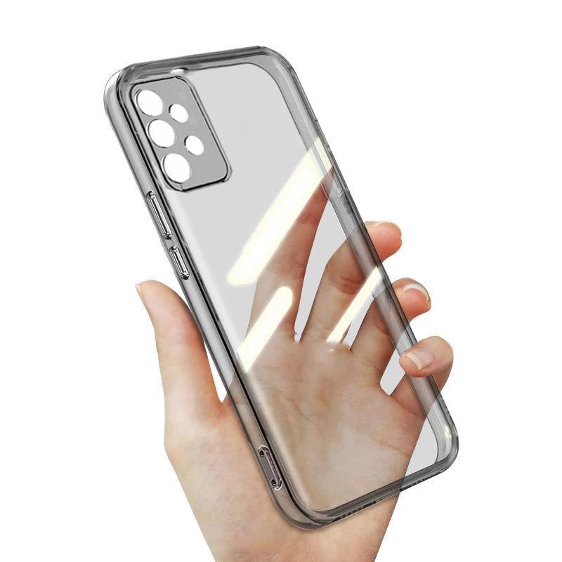 Light Transparent Shockproof Silicone TPU Phone Case For Samsung Galaxy S20 S21 S22 S23 S24 Plus Ultra Clear Soft Cover